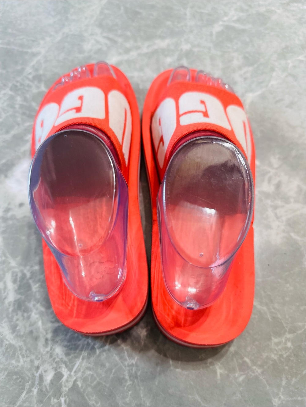 UGG Women's Orange Recovery Slide Size 7-8 - Picture 3 of 4